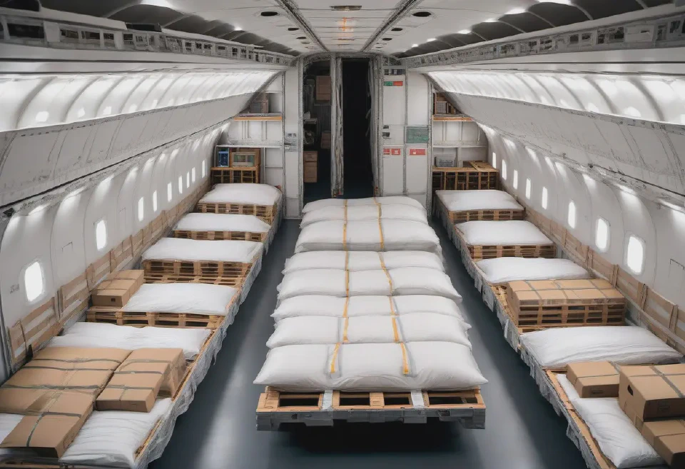 Users can generate images to plan and visualize the interior layout of aircraft cabins.