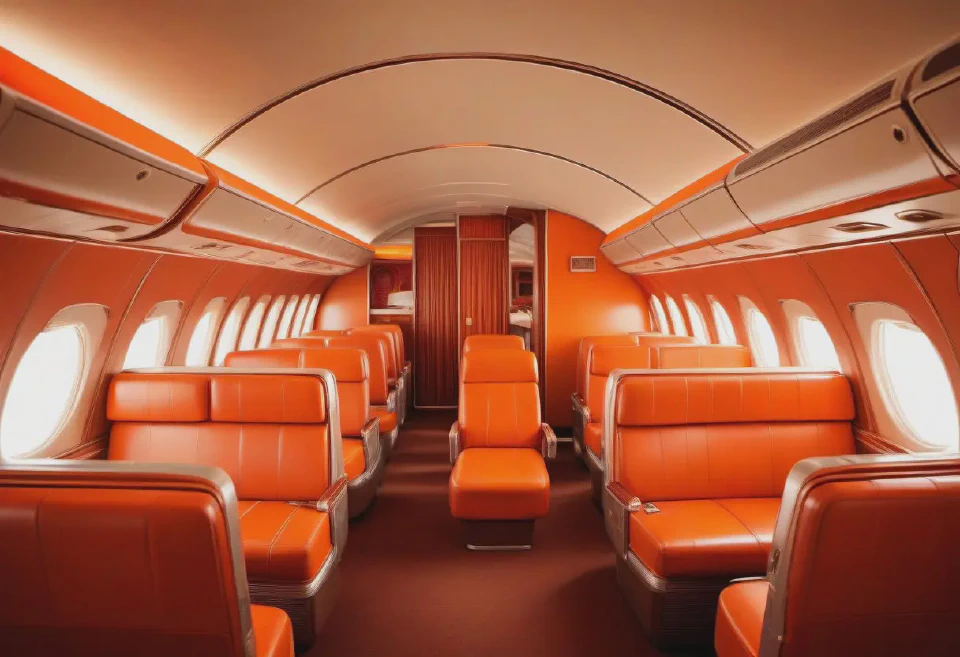 Users can generate images to plan and visualize the interior layout of aircraft cabins.