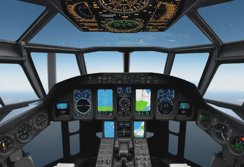 Images can be generated to illustrate and explain complex avionics systems for educational purposes.