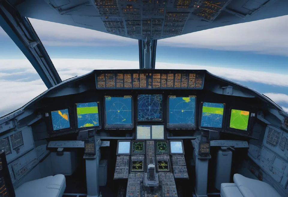 Images can be generated to illustrate and explain complex avionics systems for educational purposes.