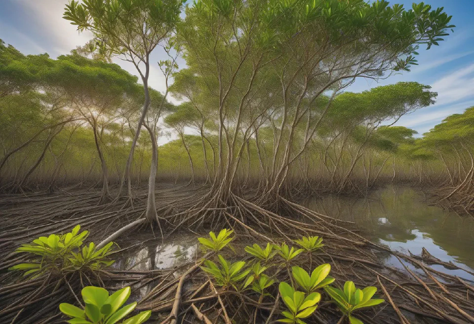 Users can create images highlighting areas rich in biodiversity to emphasize the importance of protecting diverse ecosystems.