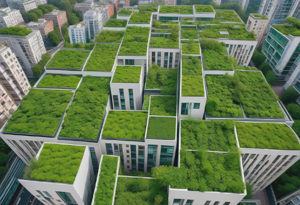 Users can generate images illustrating the advantages of parks, green roofs, and urban gardens in promoting biodiversity and improving air quality.