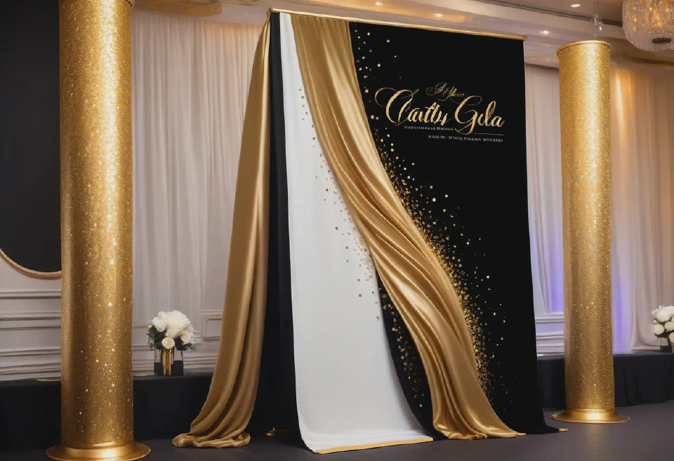 Users can generate customized event banners with branding elements for a professional look.