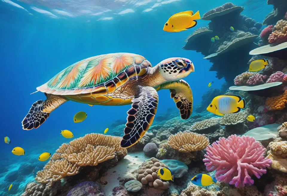 Create detailed and accurate illustrations of marine creatures like whales, dolphins, or sea turtles.