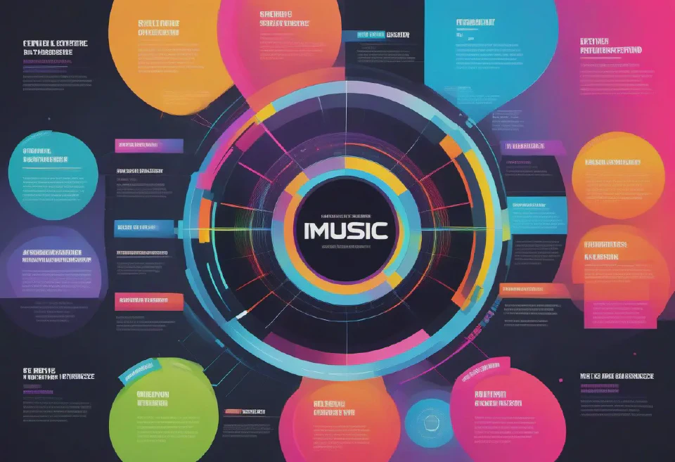 Generate informative and visually appealing infographics about music genres or history.