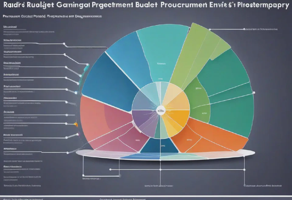 Generating visual representations of budget allocations for procurement planning and tracking.