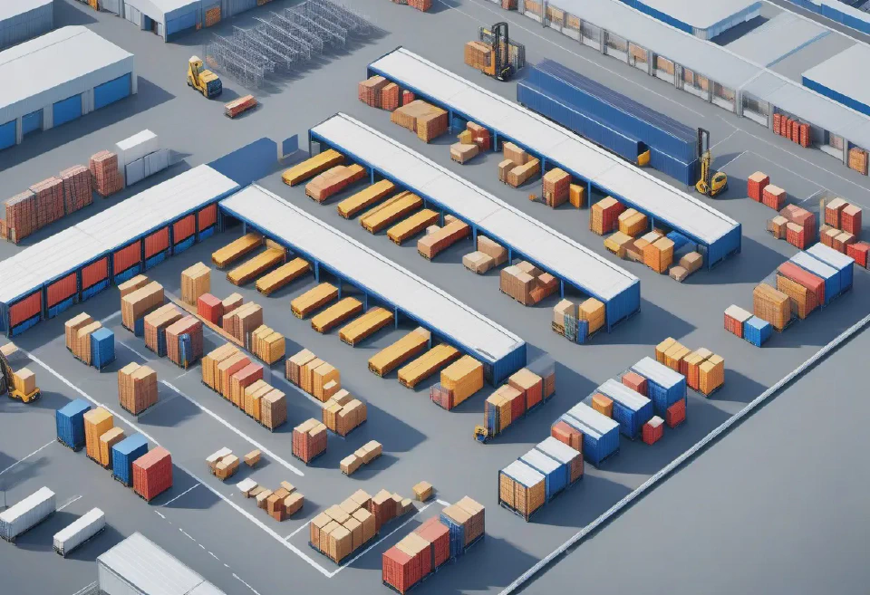 Generate images of warehouse layouts to optimize storage capacity and streamline the movement of goods in the supply chain.