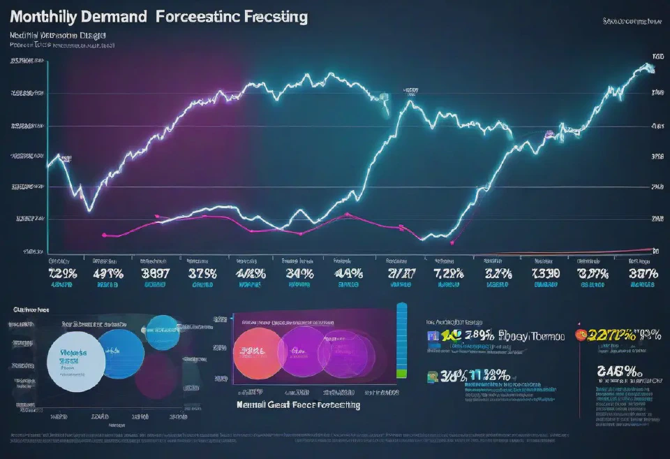 Generate visualizations of demand forecasts to predict future product requirements and plan inventory in the supply chain.